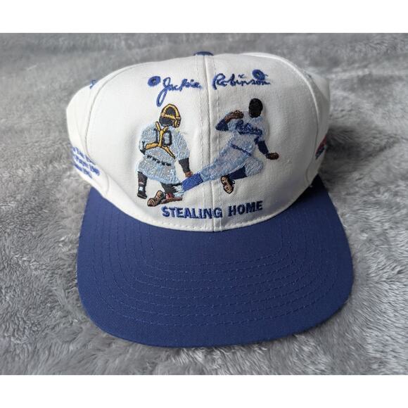 Jackie Robinson Stealing Home 50 years Hat